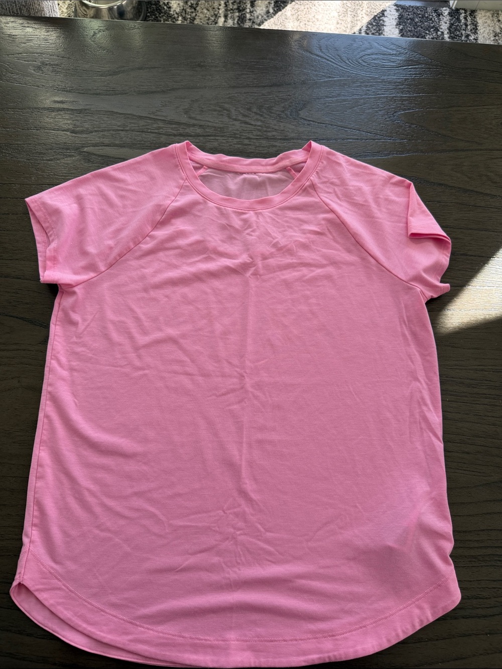 Athleta Pink Short-Sleeve Crewneck Tee